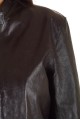 Тъмно лилаво дамско късо яке от естествена кожа 39.00