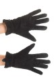 Черни дамски велурени ръкавици от естествена кожа 15.00
