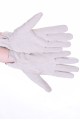 Бели велурени ръкавици от естествена кожа 18.00