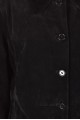 Черен велурен шлифер от естествена кожа 49.00