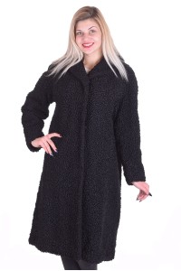 Дамско дълго палто от естествен косъм
