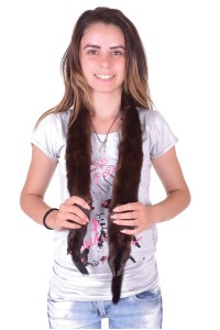 Collar made of mink fur