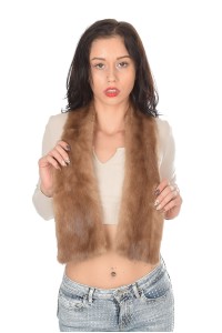Collar made of mink fur