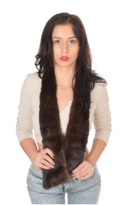 Collar made of mink fur