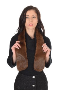Collar made of mink fur