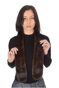 Collar made of mink fur