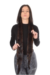 Collar made of mink fur
