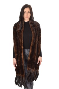 Collar made of mink fur
