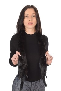 Collar made of mink fur