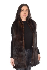 Collar made of mink fur
