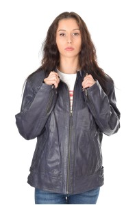 Wonderful jacket for women made of genuine leather