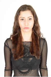 Воротник из норки