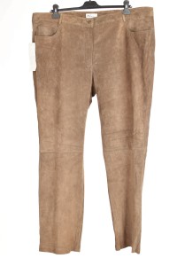 Braune wildleder Hose aus Echtleder