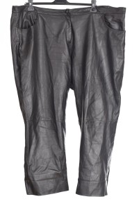 Schwarze Hose für Damen aus Echtleder