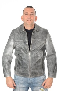 Extravagante Jacke für Herren aus Echtleder