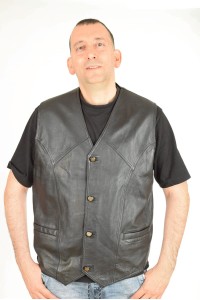 Elegante Weste für Damen aus Echtleder