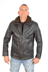Stylish jacket for men made of cowhide leather